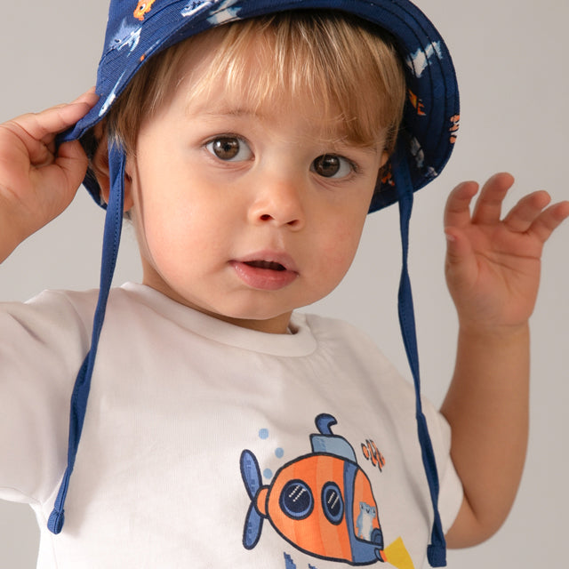 Mayoral Night Knit set w/ bucket hat 1667