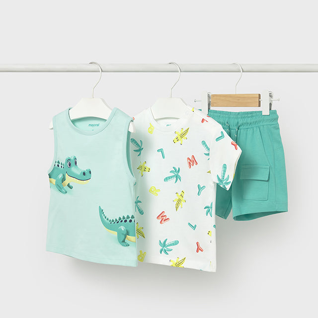 Mayoral Turquoise Knit set 1673