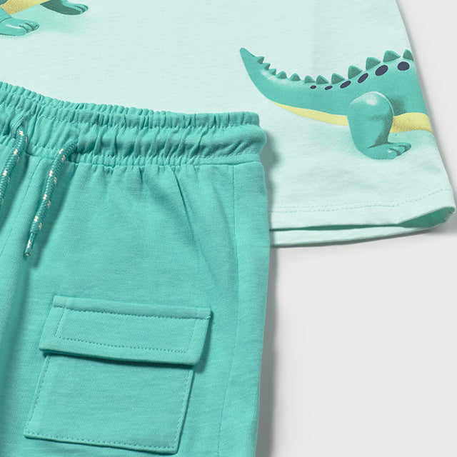 Mayoral Turquoise Knit set 1673