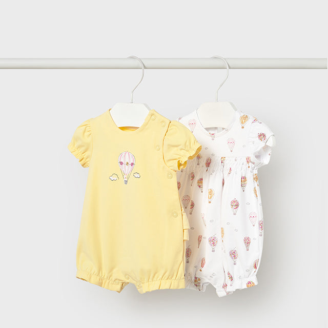 Mayoral Sunny Set of 2 short rompers 1705
