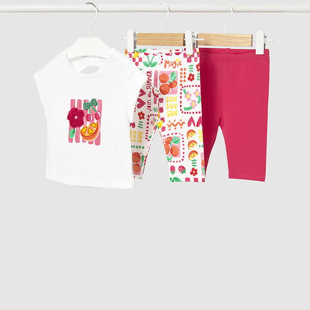 Mayoral Hibiscus Leggings set (3 garments) 1752