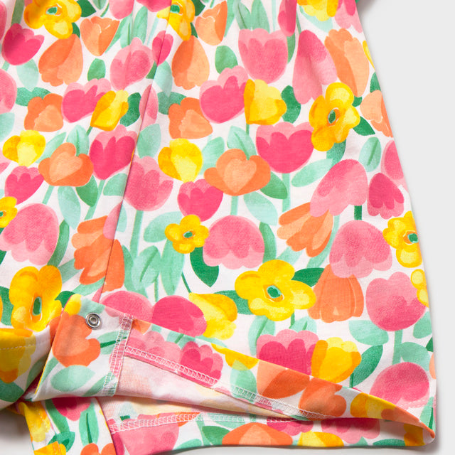 Mayoral Hibiscus Knit printed jumpsuit 1829