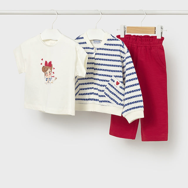 Mayoral Red 3 piece tracksuit 1830