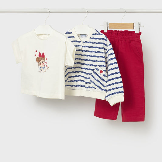 Mayoral Red 3 piece tracksuit 1830