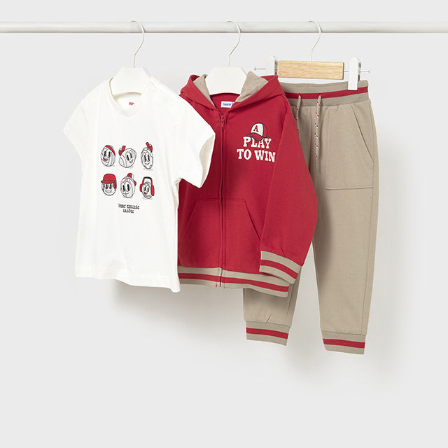 Mayoral Tomato 3 piece tracksuit 1831