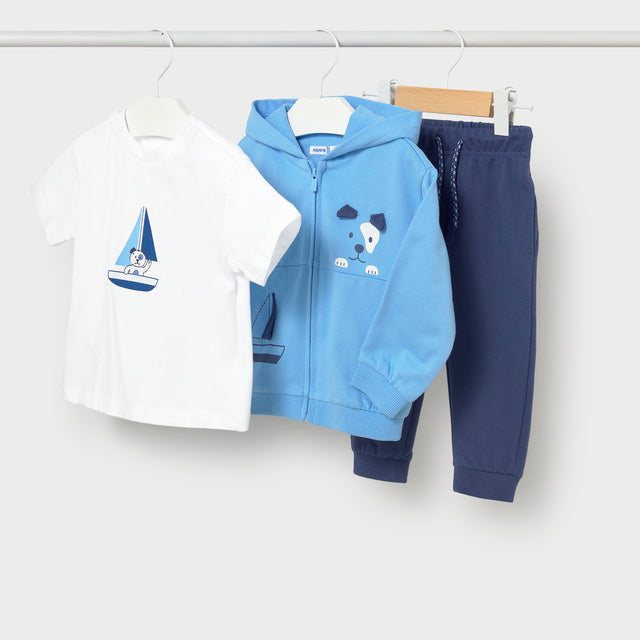 Mayoral Sky blue Tracksuit with shirt 1833