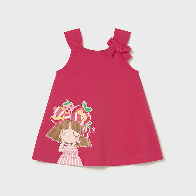 Mayoral Hibiscus Dress with graphic 1930