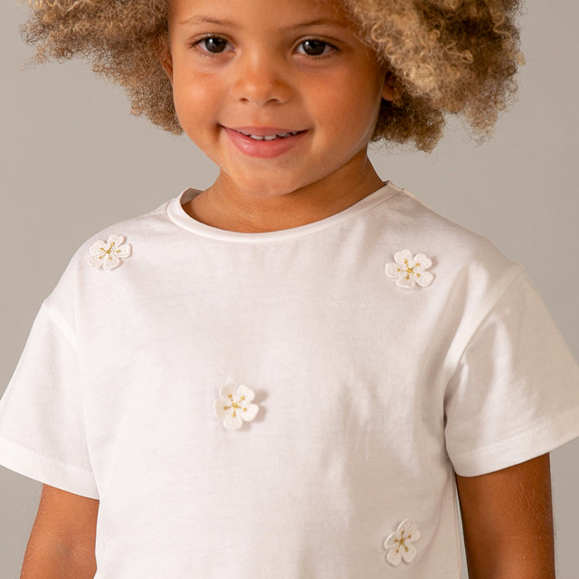 Mayoral White Short Sleeve T-Shirt 3013