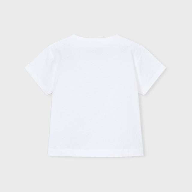 Mayoral White Short Sleeve T-Shirt 3013