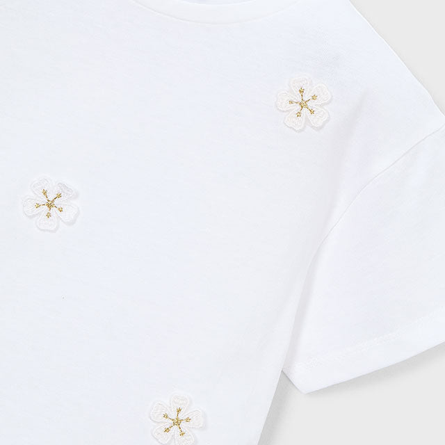 Mayoral White Short Sleeve T-Shirt 3013