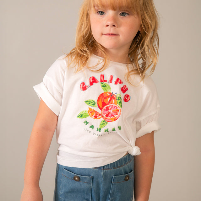 Mayoral Wht-Persmn Short Sleeve T-Shirt 3016