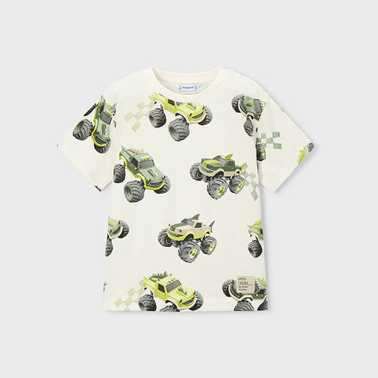 Mayoral Cars Printed Short Sleeve t-shirt 3068