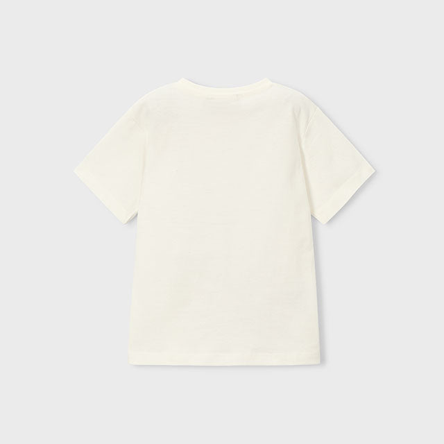 Mayoral Cream Shirt "league" applique 3074