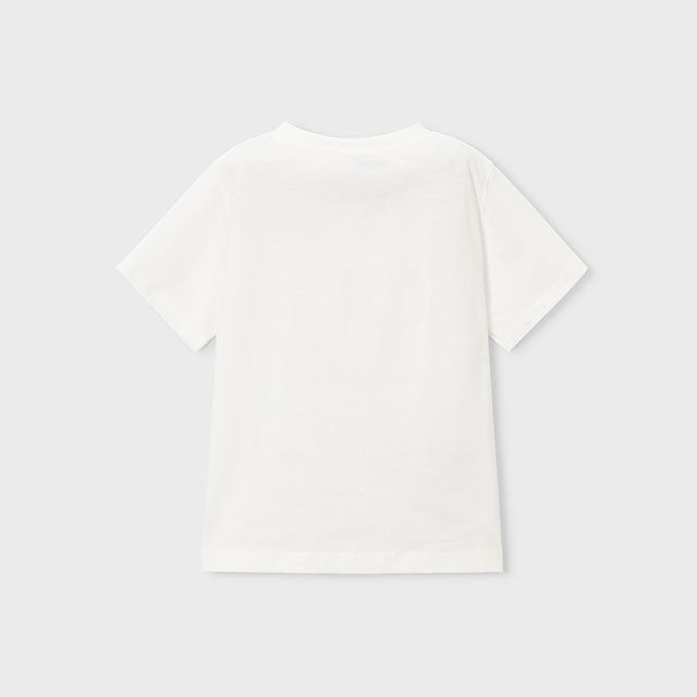 Mayoral White Short Sleeve T-Shirt 3081
