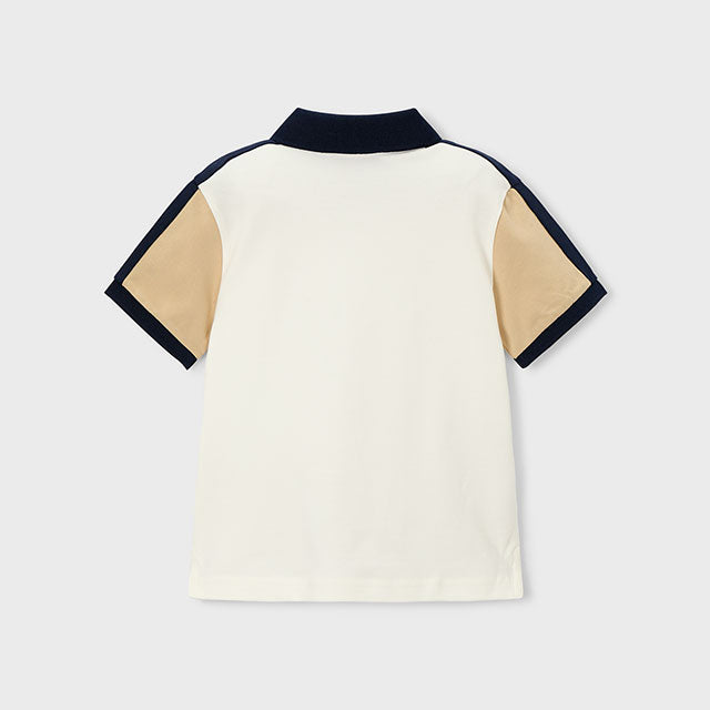 Mayoral cream Short Sleeve polo 3109