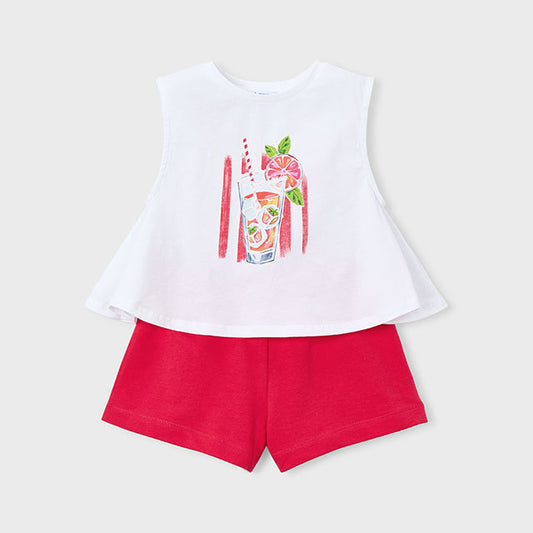 Mayoral Persimmon Shorts set 3228