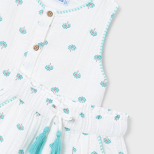 Mayoral Natural Printed shorts set 3229