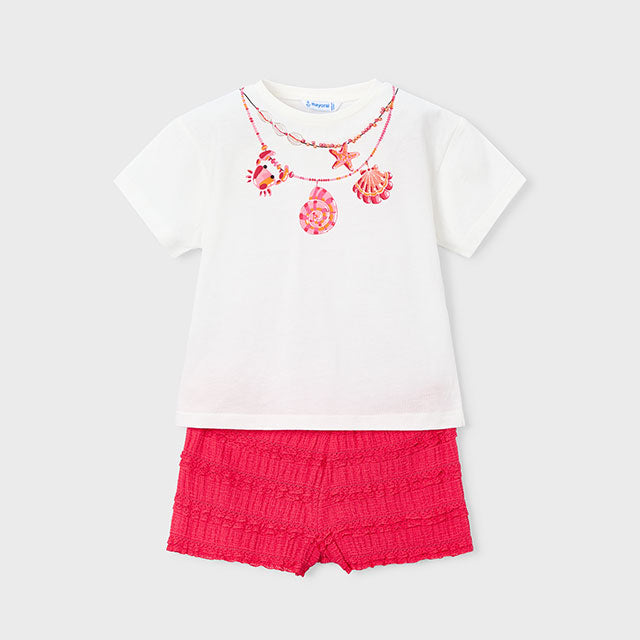 Mayoral Poppy Knit short set 3231