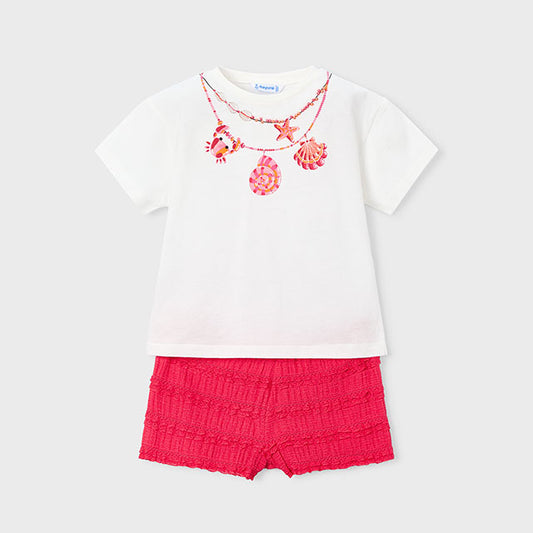Mayoral Poppy Knit short set 3231