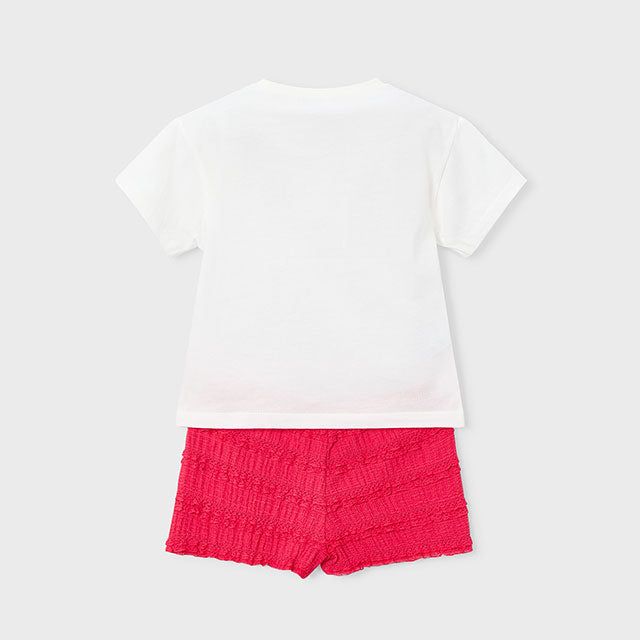 Mayoral Poppy Knit short set 3231