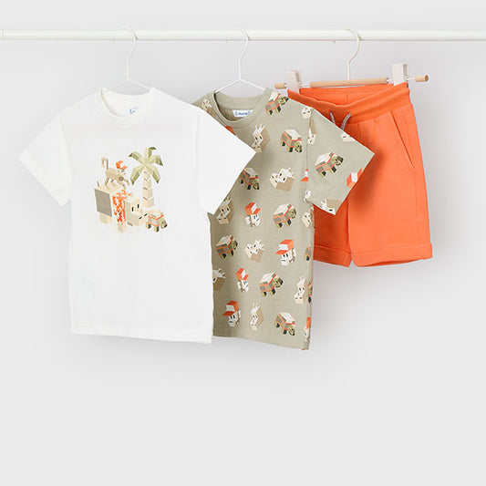 Mayoral Bamboo Knit set with 2 t-shirts 3609