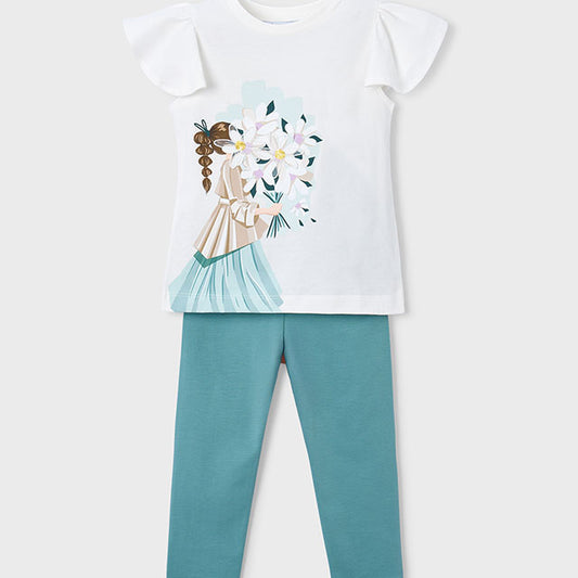 Mayoral Mint Leggings set 3724