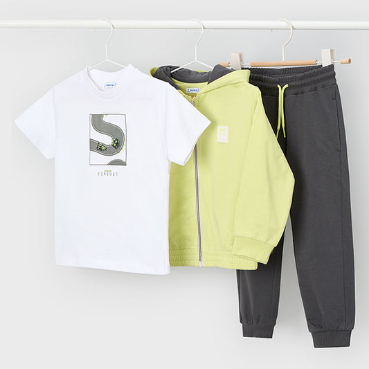 Mayoral citric 4 pc tracksuit w/ shirt 3884