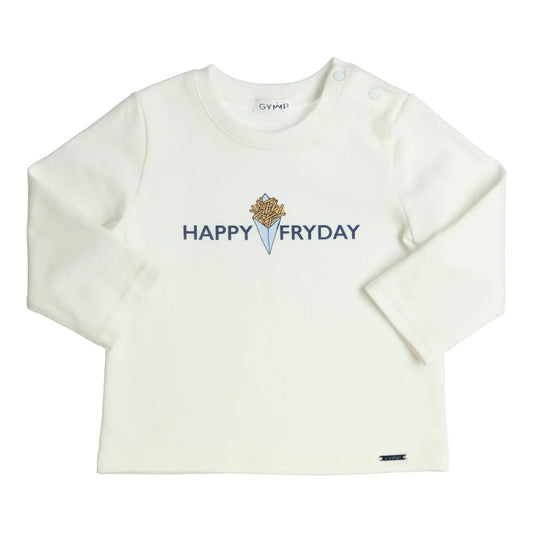 Gymp Off White Longsleeve Aerodoux Happy Fryday 352-5641-20