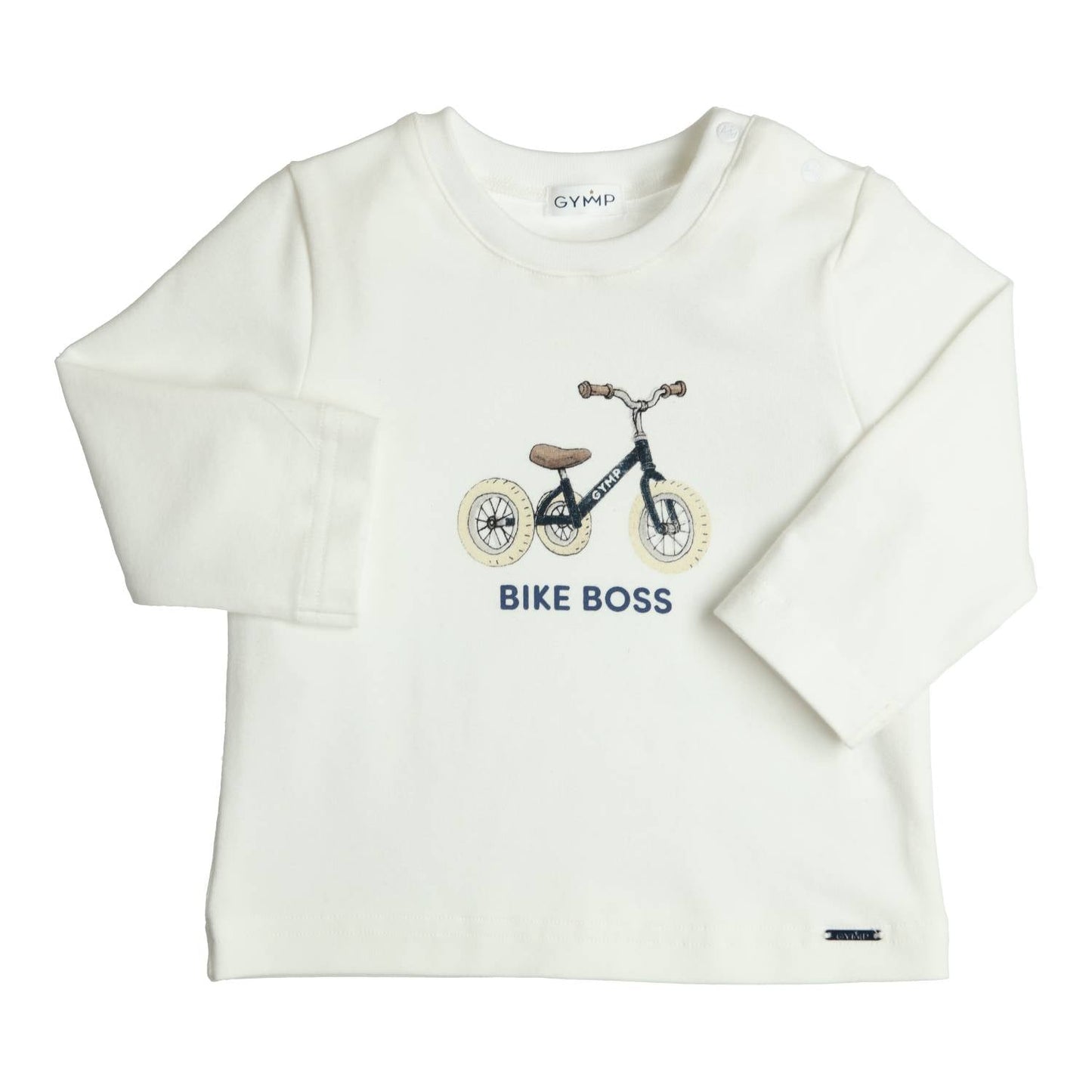 GYMP Boys Aerodoux Longsleeve Off White/Navy 352-6682-20 – front view