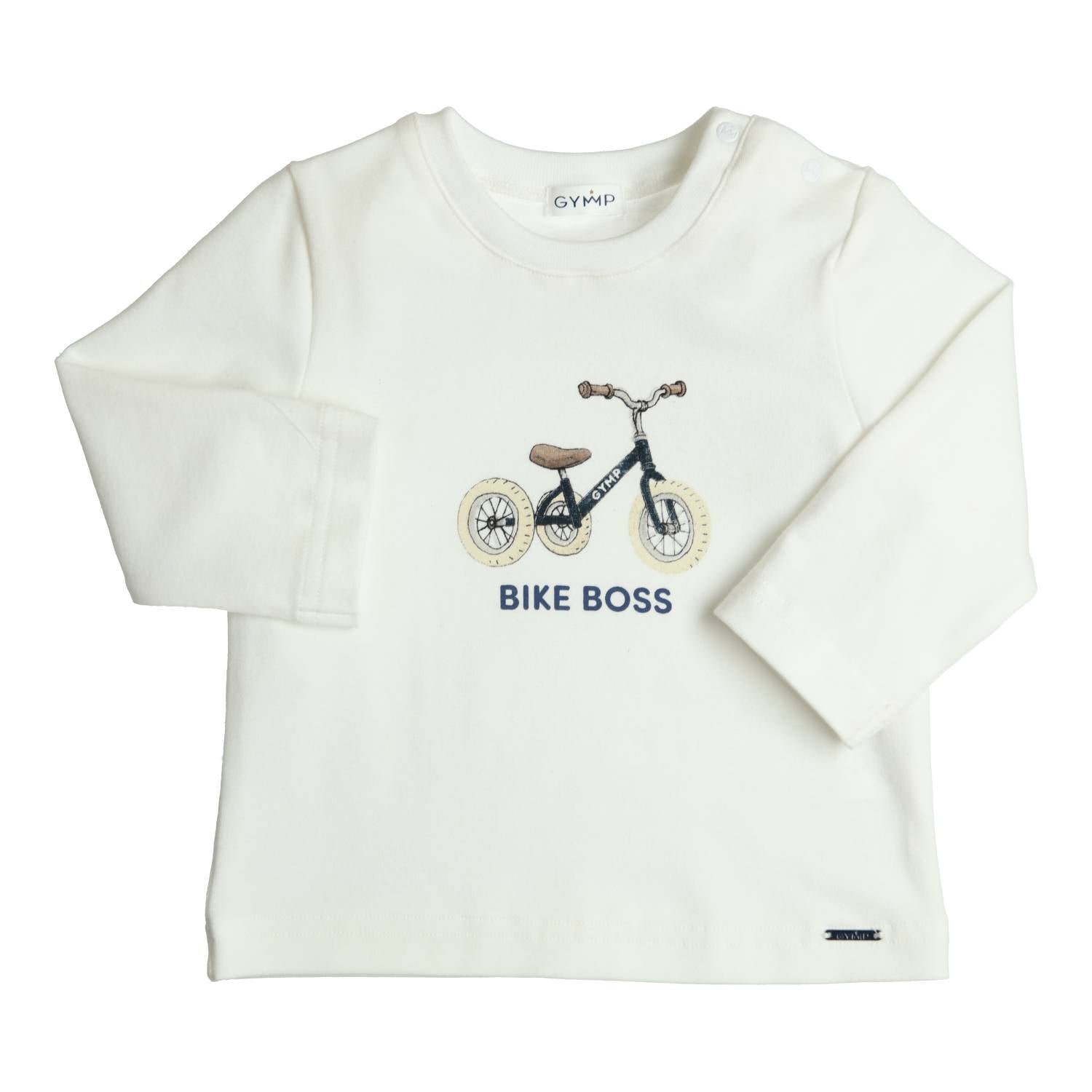 GYMP Boys Aerodoux Longsleeve Off White/Navy 352-6682-20 – front view