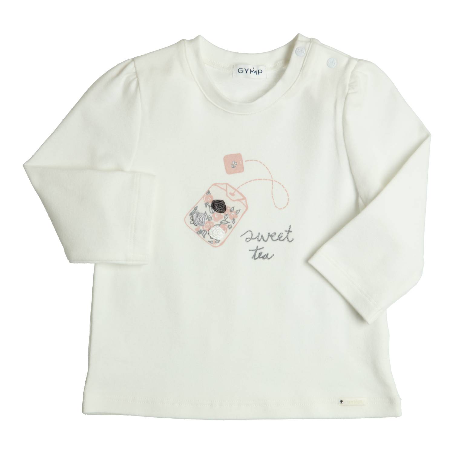 GYMP Girls Aerodoux Longsleeve Off White 352-6697-10 – front view