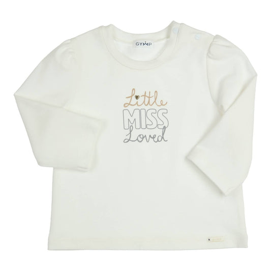 GYMP Girls Aerodoux Longsleeve Off White/Grey 352-6741-10 – front view