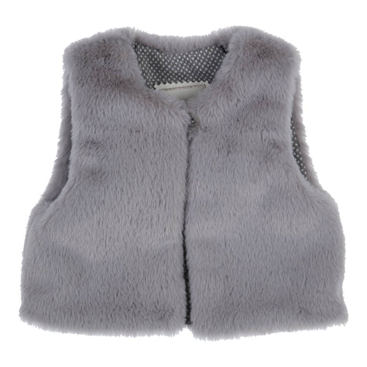 GYMP Girls Polla Gilet Pale Grey 354-6614-10 – front view