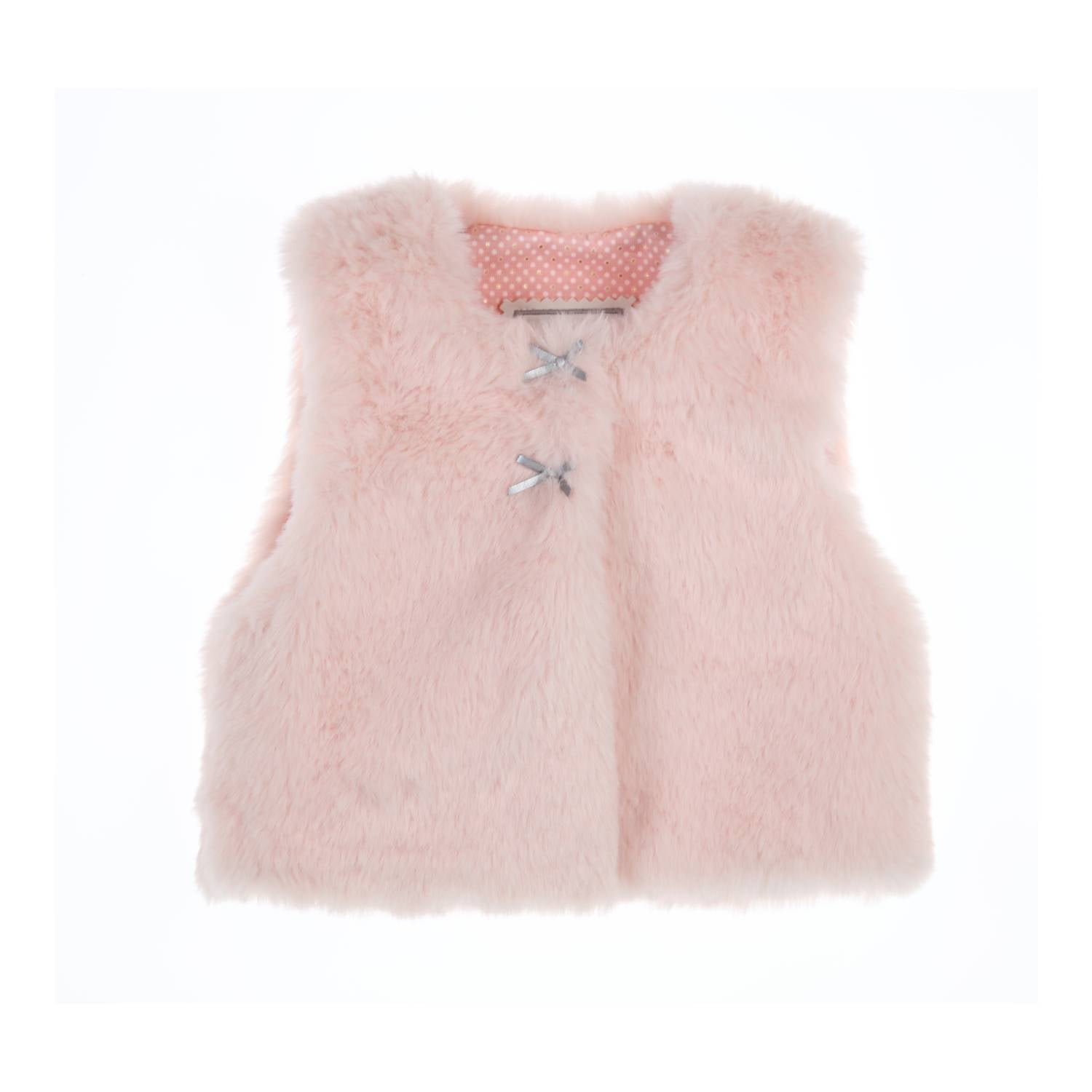 GYMP Girls Bestie Gilet Old Rose 354-6653-10 – front view