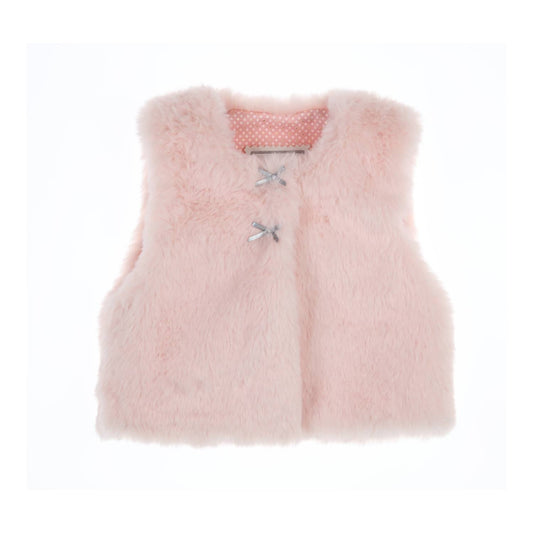 GYMP Girls Bestie Gilet Old Rose 354-6653-10 – front view