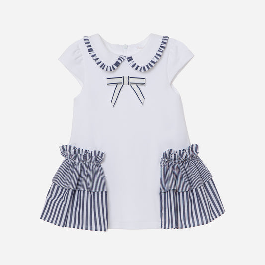 Patachou White Girl Dress - Knit Vet4033266