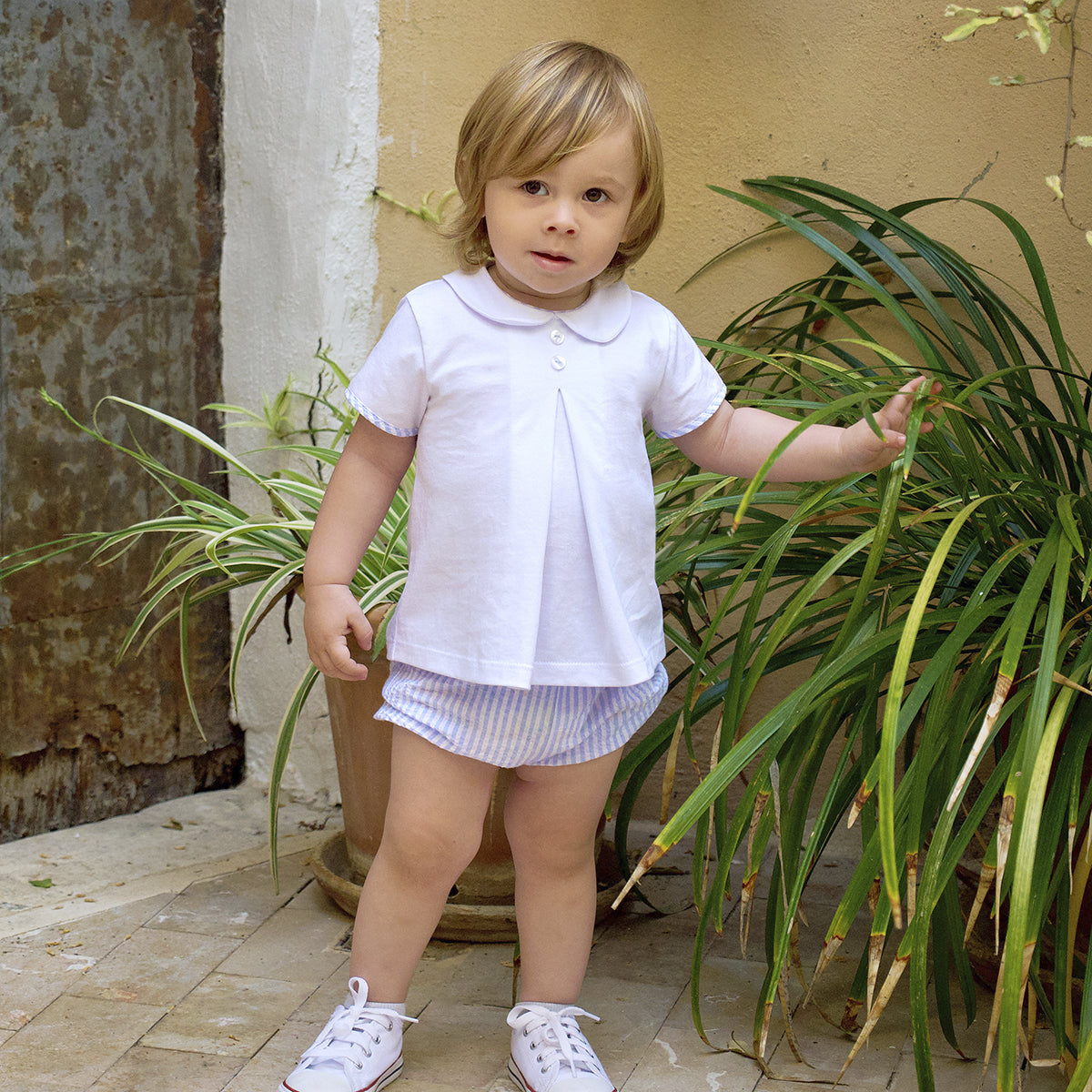 Rapife Boys T-Shirt & Bloomers Sky Blue 4118S26