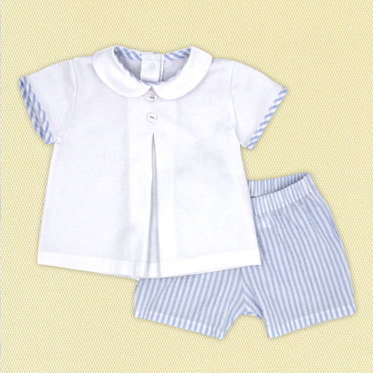 Rapife Boys T-Shirt & Bloomers Sky Blue 4118S26