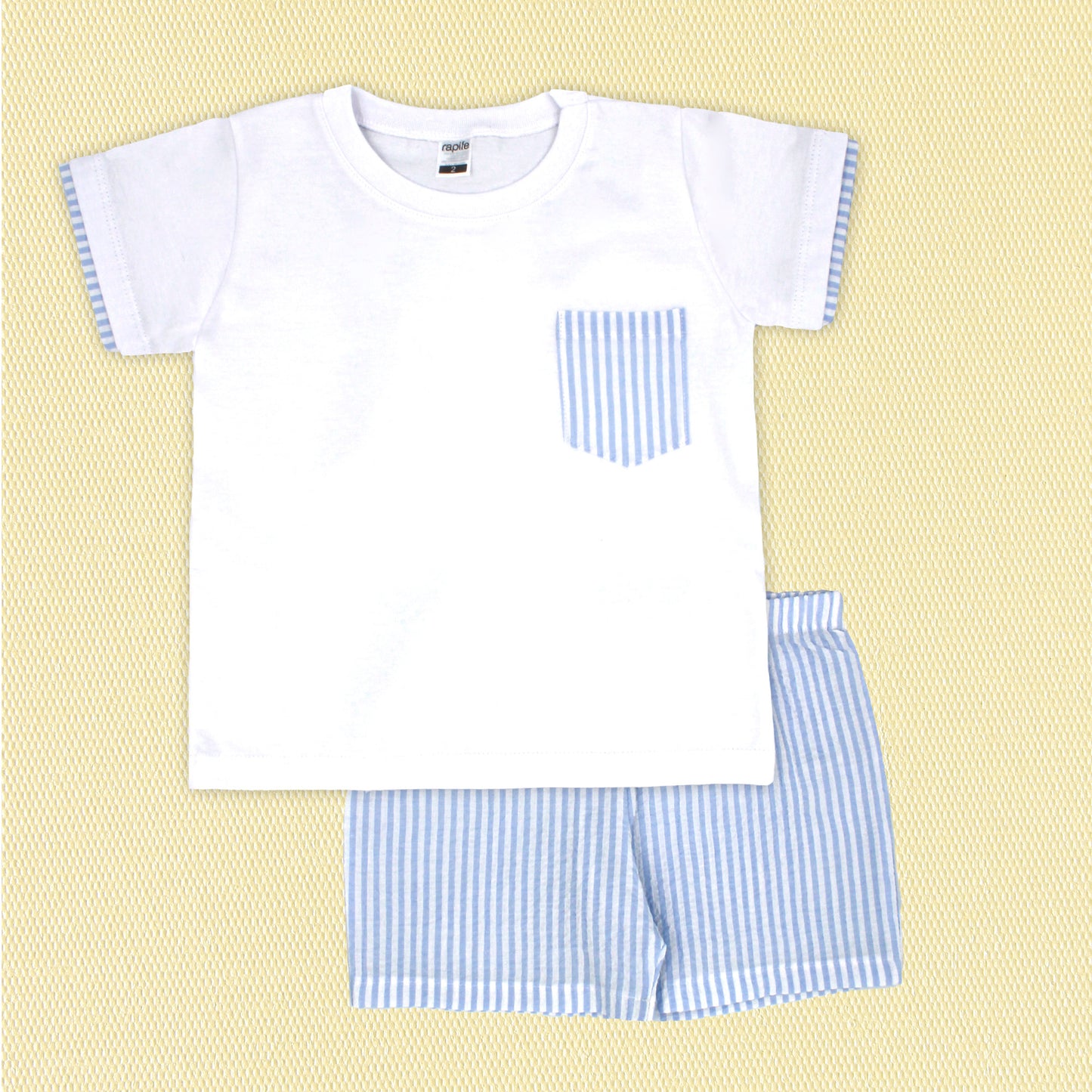 Rapife Boys T-Shirt & Bermuda Sky Blue 4150S26