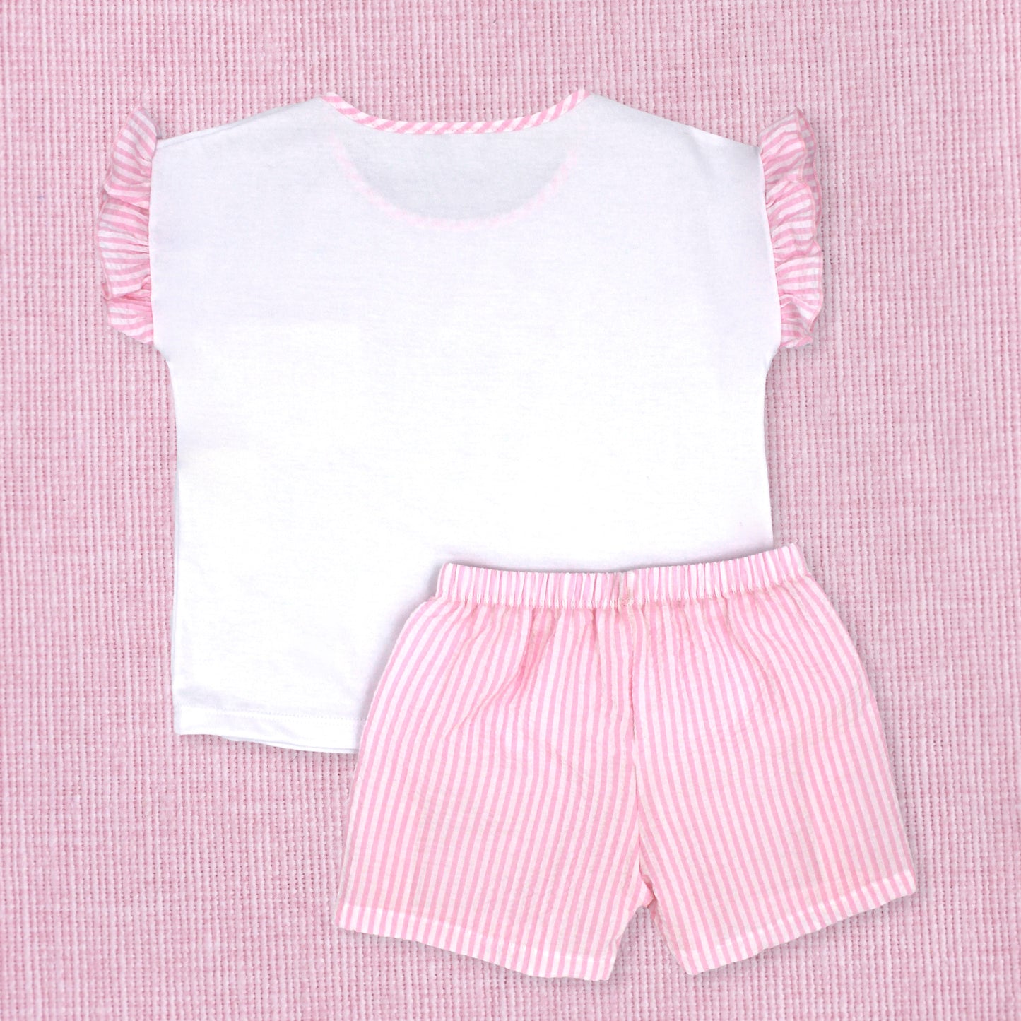 Rapife Girls T-Shirt & Bermuda Pink 4151S26