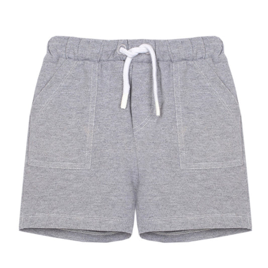 Patachou Baby Boy Shorts - Knit Pale Melange Grey CL4233306PMG