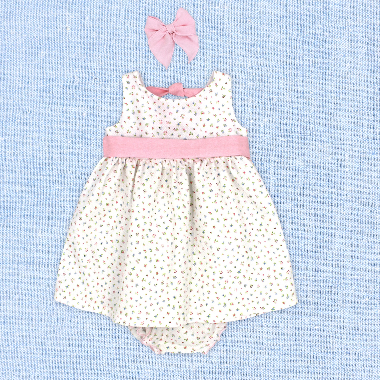Rapife Girls Bow Dress & Briefs Pink 4245S26