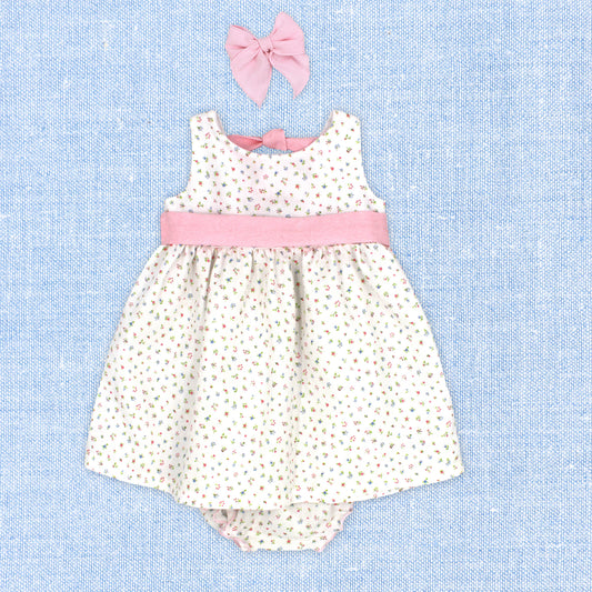 Rapife Girls Bow Dress & Briefs Pink 4245S26