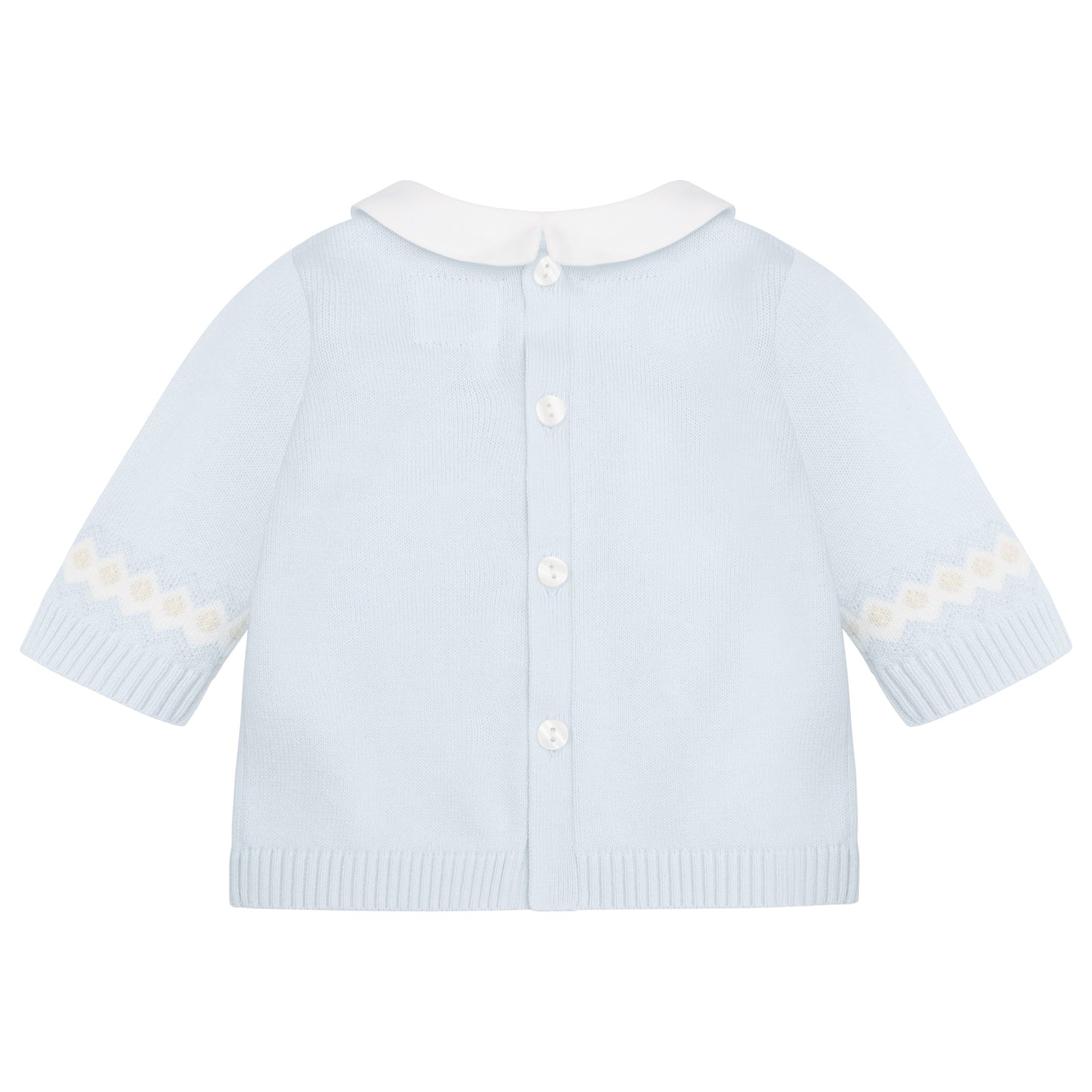 Emile Et Rose Kipling Blue Knit 2 Piece Bear & Fairisle Jumper, Leggings & Hat 6512PB