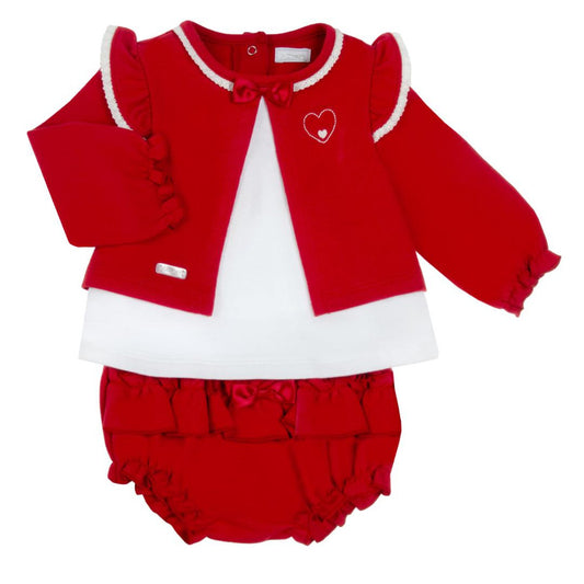 Amore by Kris x Kids Classic Red Jam Pant Set 7002