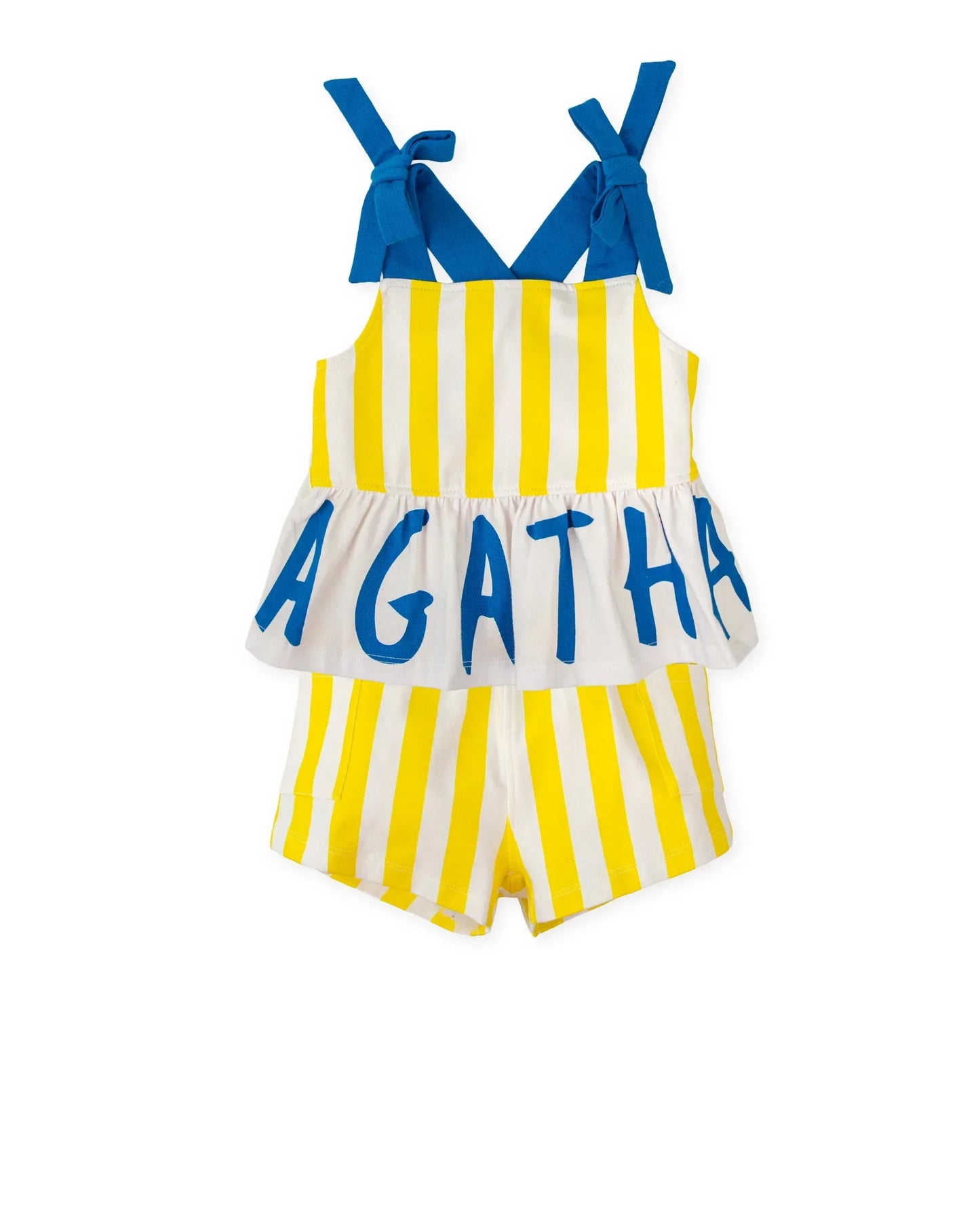 Agatha Ruiz de la Prada Girls T-Shirt & Marine Shorts Yellow 8729S26