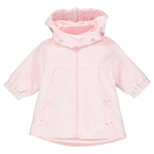 Emile Et Rose Soren Girls Pale Pink Microfibre Jacket With Detachable Hood & Pockets 9311PP