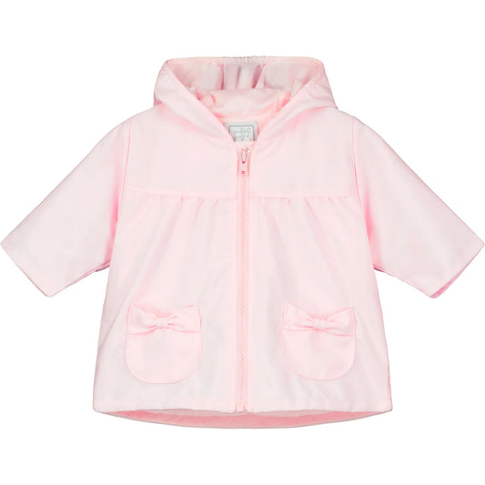 Emile Et Rose Microfibre Jacket Bunny & Bow Pockets Flo Pink 9331PP