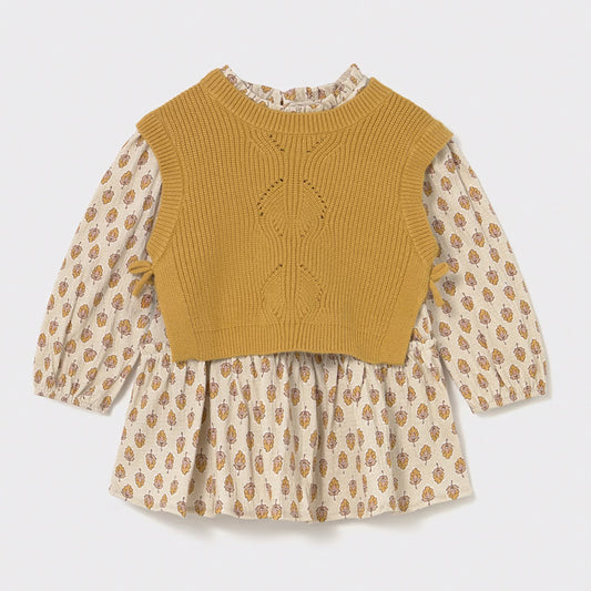Mayoral Knitted vest dress H. Sand 2913