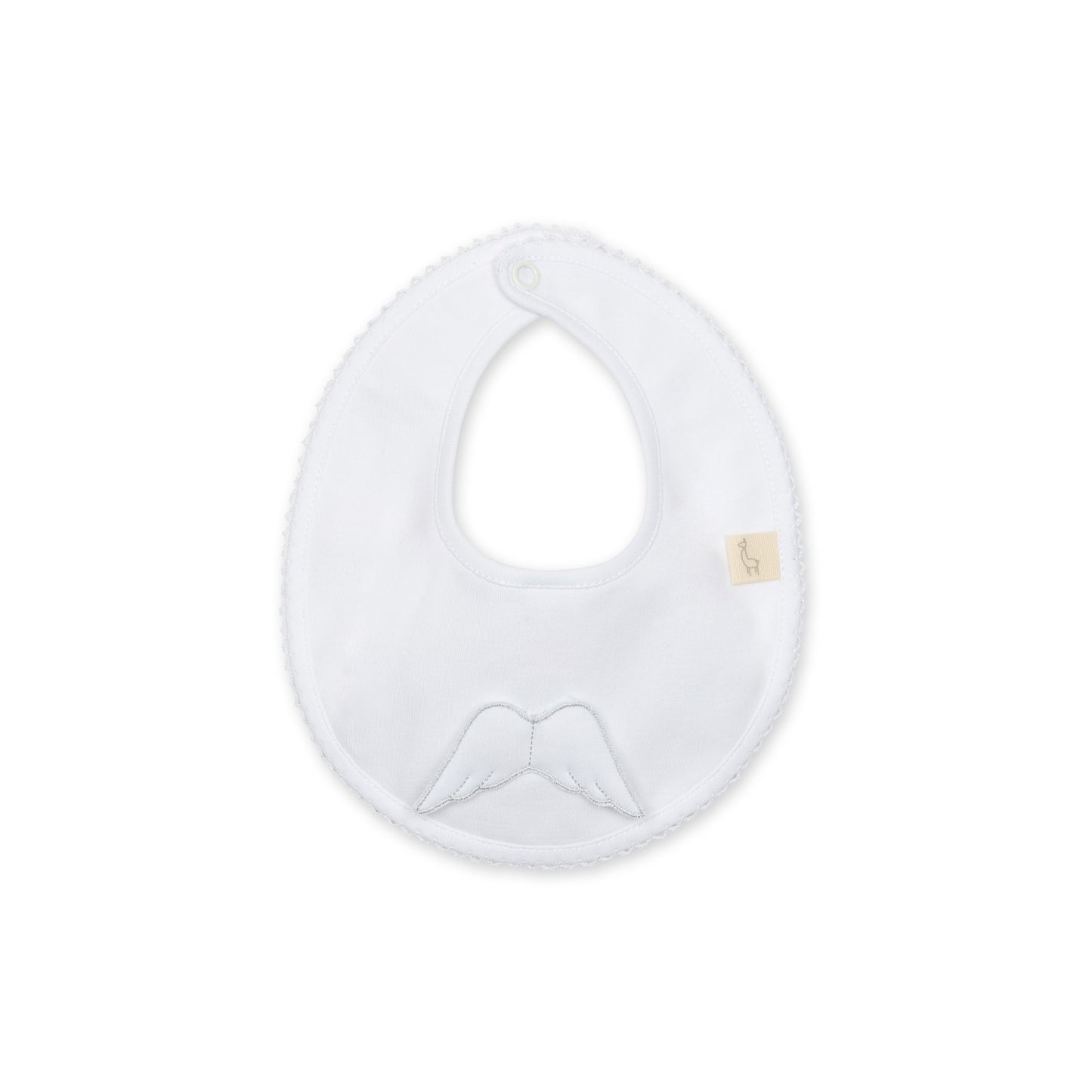 Baby Gi Girls Angel Cotton Bib Pink AG23